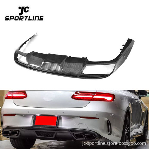Carbon Fiber Rear Diffuser for Mercedes-Benz E250 E300 E400 E500 Coupe 2016-2018